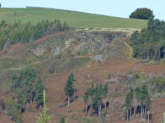 Nine Mile Point Colliery quarry, October 2012